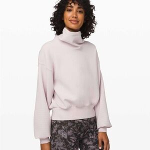 lululemon Full Flourish Pullover Funnel Neck Cropped Sweatshirt
